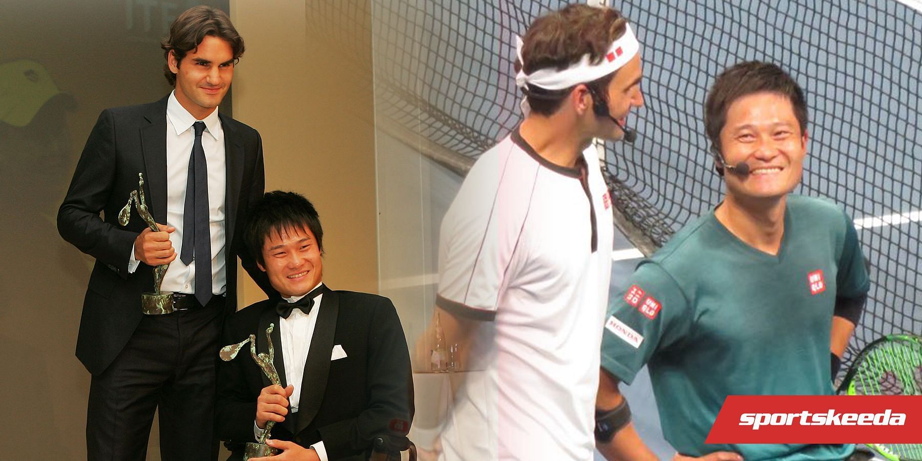Roger Federer and Shingo Kunieda