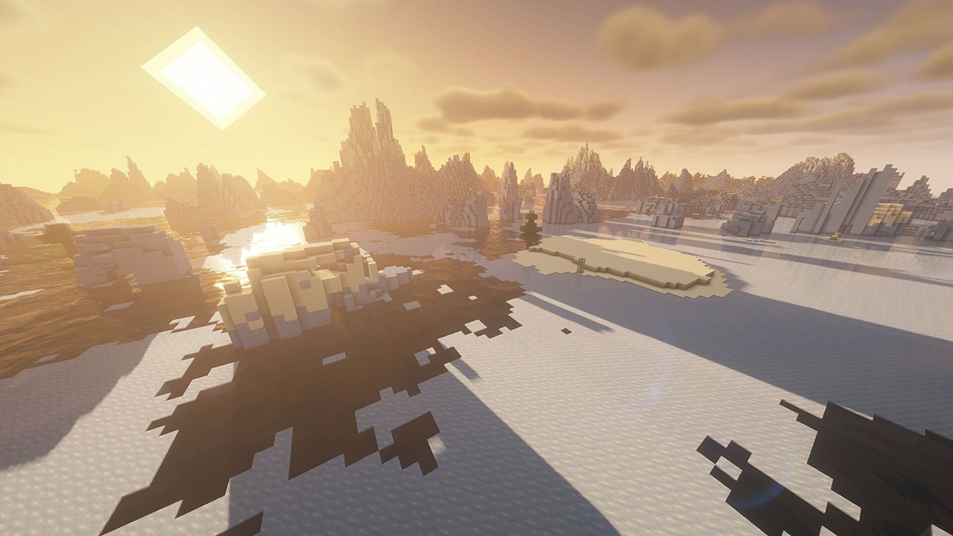 This spawn biome is quite inhospitable (Image via Mojang)