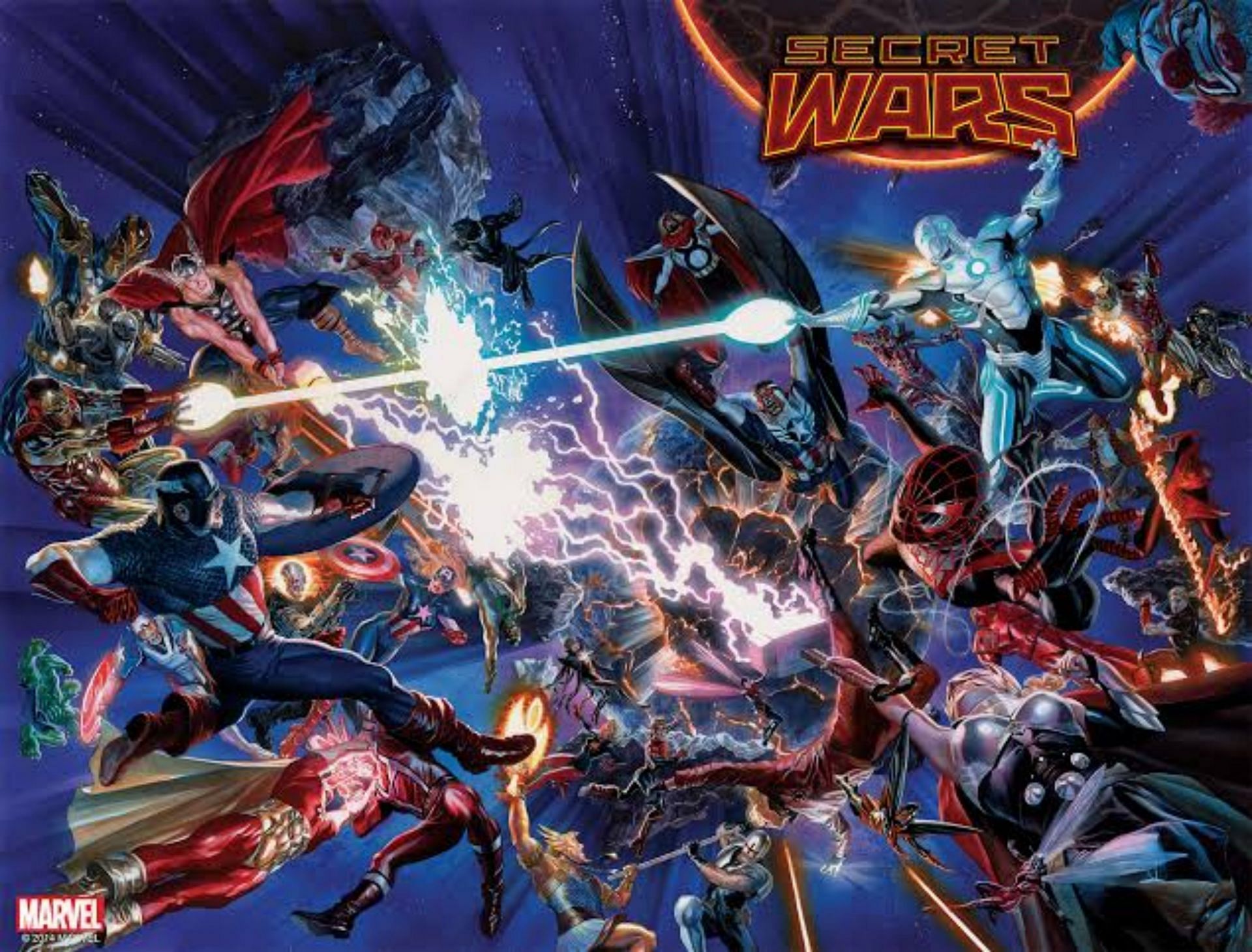The cover for Secret Wars 2015 (Image via Marvel Comics)