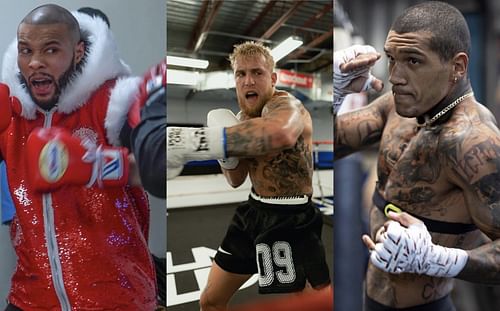 Chris Eubank Jr. (left), Jake Paul (middle), Conor Benn (right) - Images via @chriseubankjr, @jakepaul and @conorbennofficial on Instagram