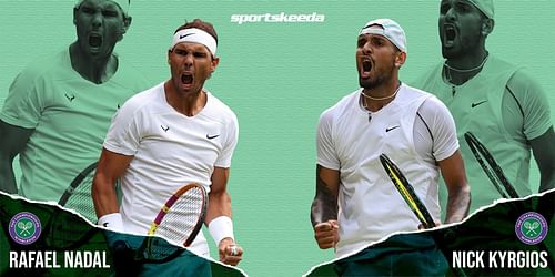 Rafael Nadal will take on Nick Kyrgios in the semifinals of Wimbledon