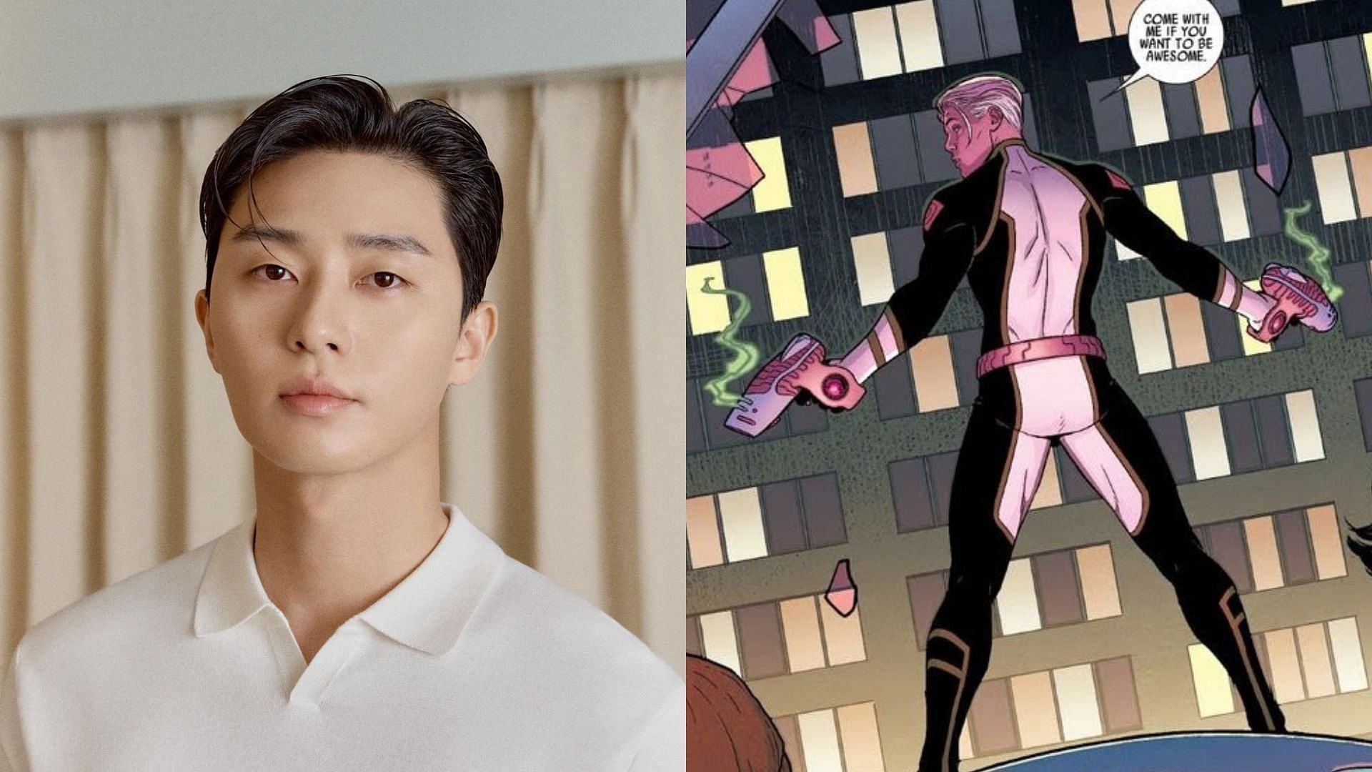 Park Seo-joon rumored to play Noh-Varr in Captain Marvel 2 (Images via Instagram/bn_sj2013 and Marvel Comics)