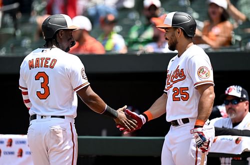 The Rangers and Orioles play Wednesday.