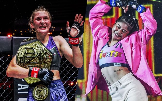 Watch: Stamp Fairtex and Smilla Sundell take part in hilarious tortilla challenge