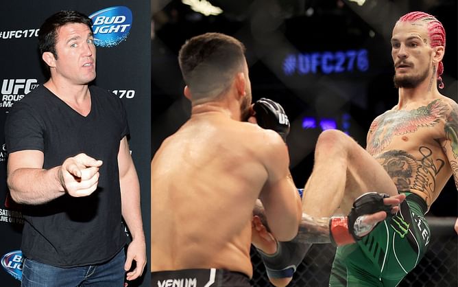 Chael Sonnen ponders if check kicks should be "rewarded better" in defense of Sean O'Malley claiming he won Round 1 against Pedro Munhoz