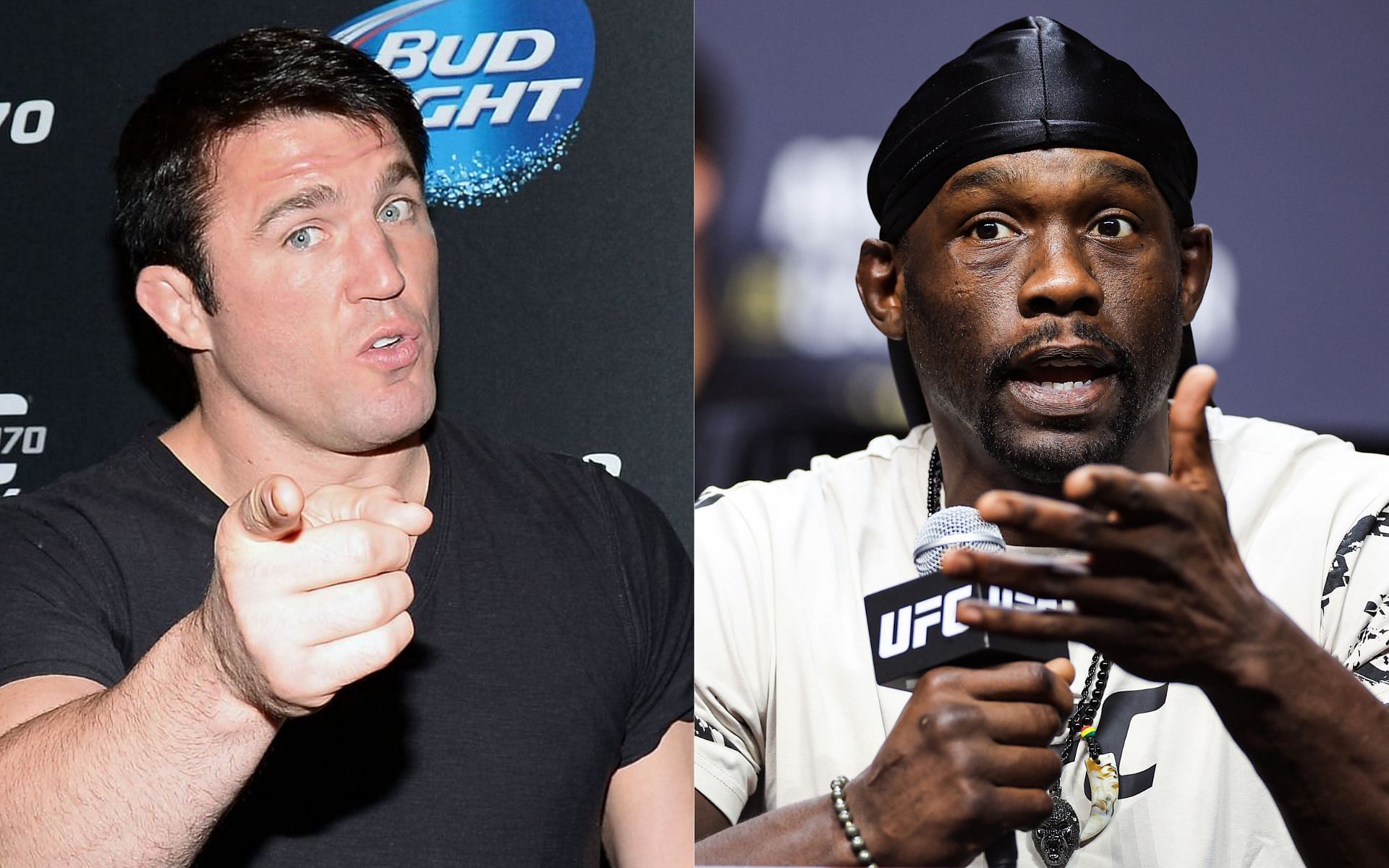 Chael Sonnen (left) explained why Jared Cannonier (right) didn&#039;t receive flak for his UFC 276 performance