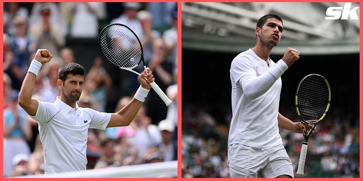 Novak Djokovic and Carlos Alcaraz will play on Day 7 of Wimbledon