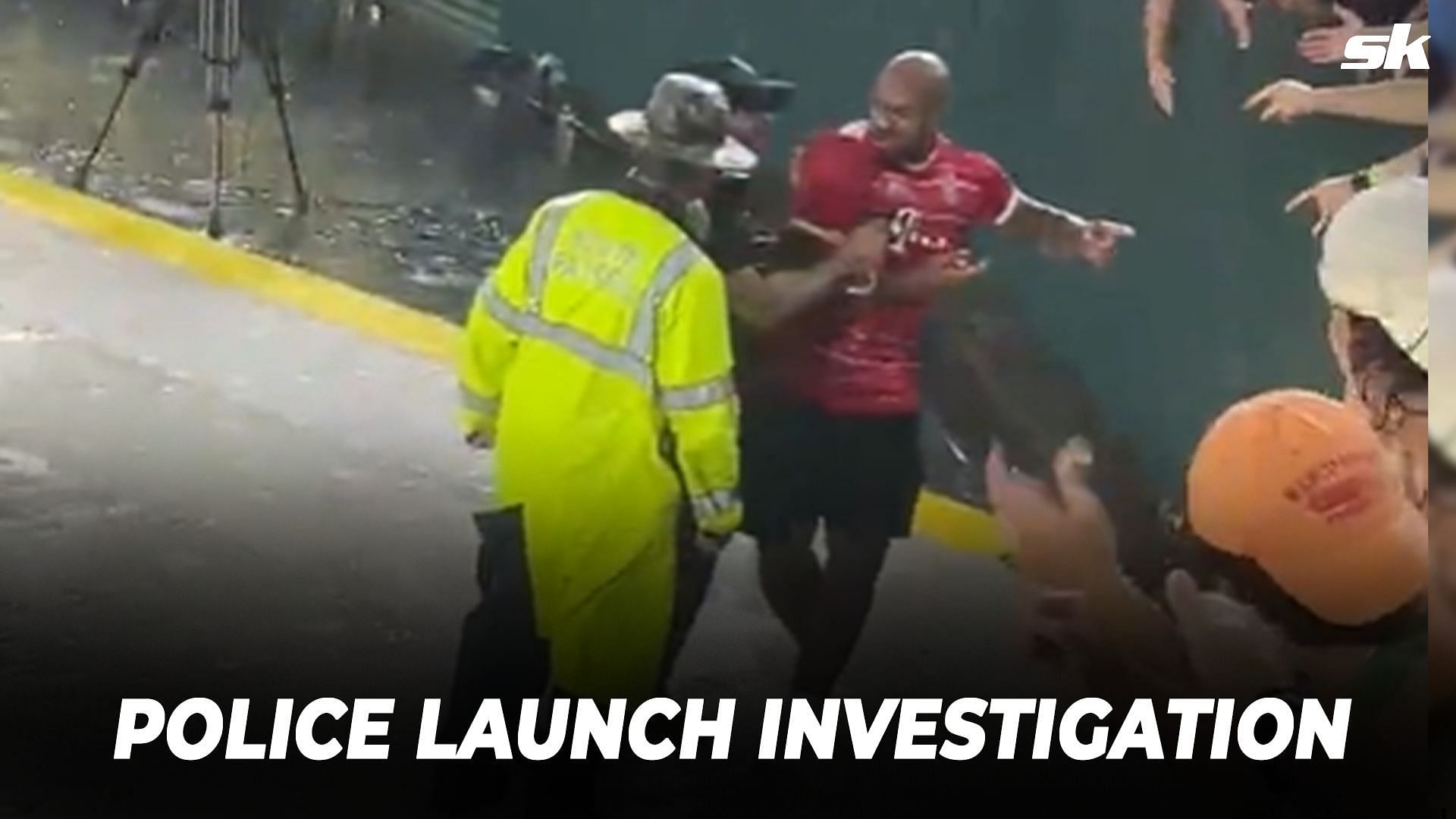 Watch: AJ Dillon harassed by police officer at soccer match