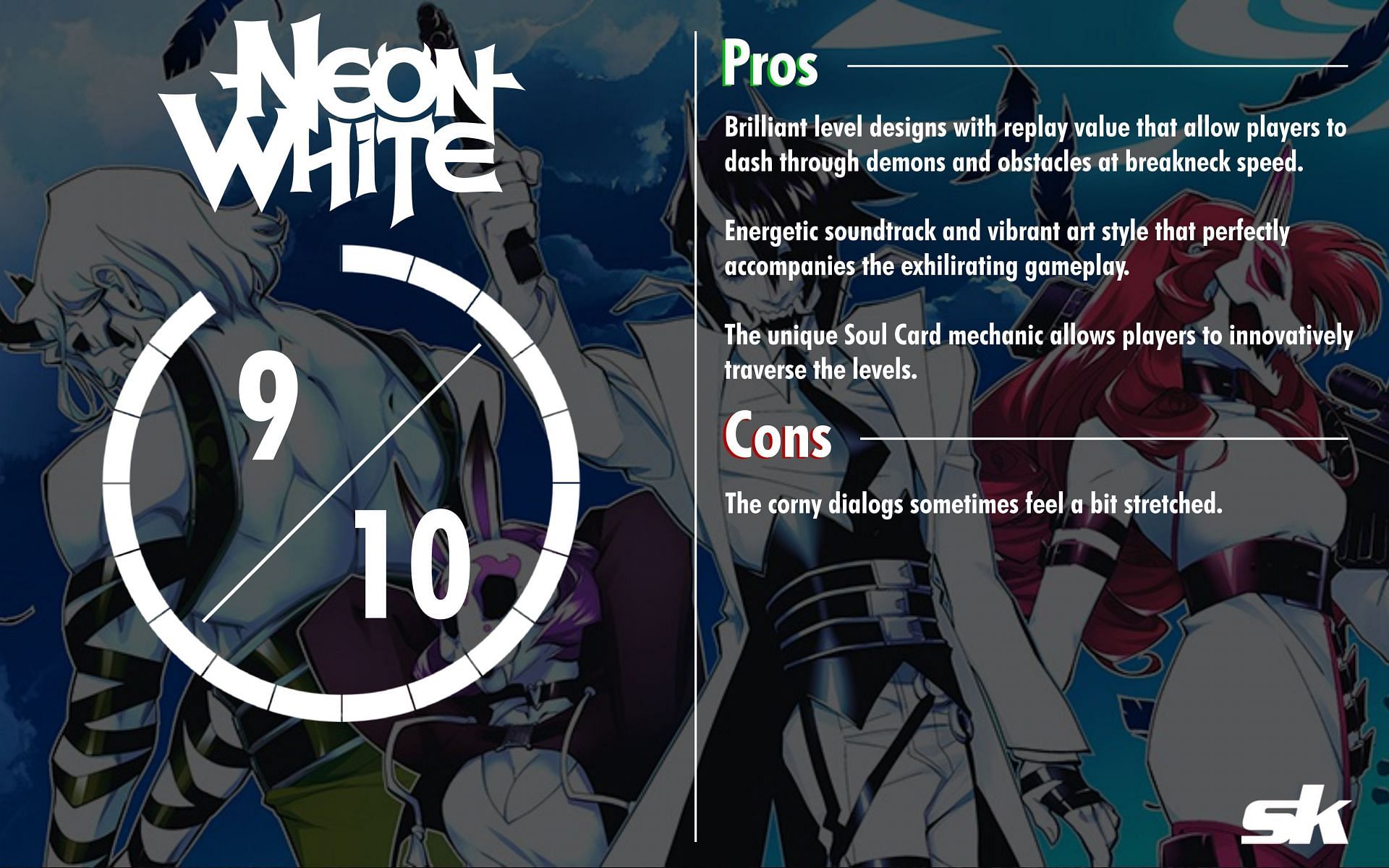 Neon White review -- Angel of redemption