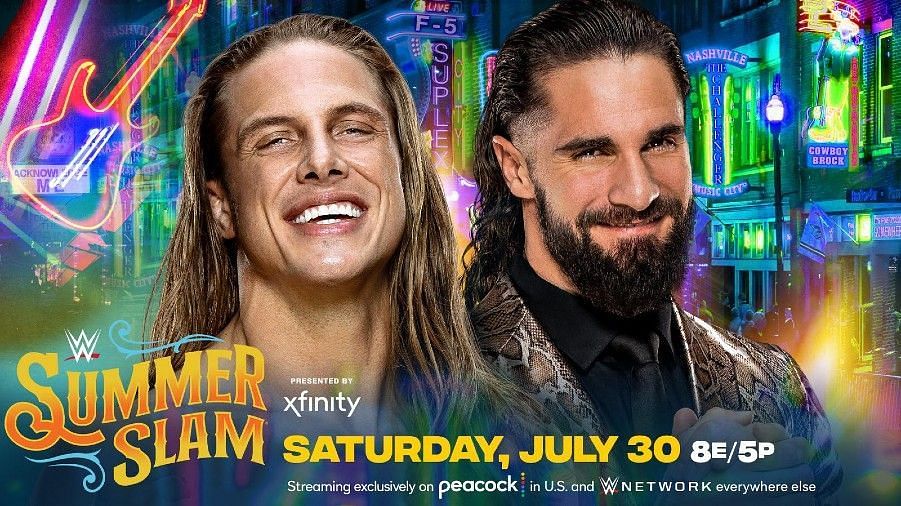 Seth Rollins had a Summerslam match with Riddle