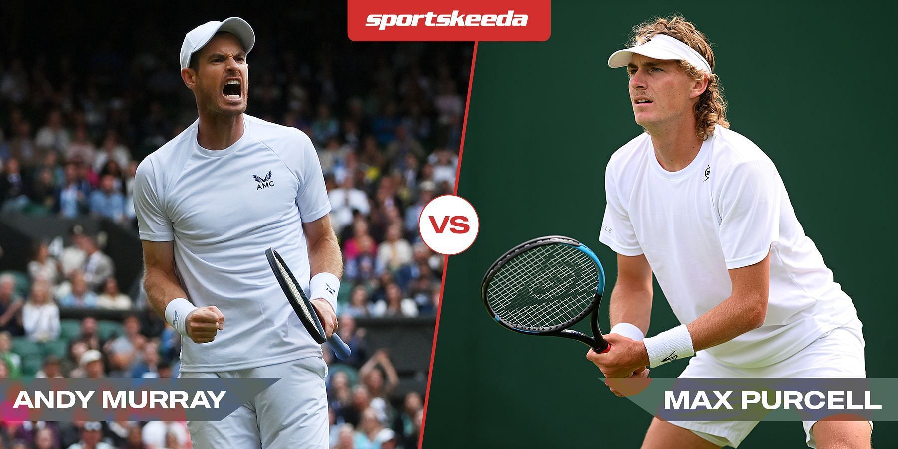 Andy Murray takes on Max Purcell in the last 16 of the Hall of Fame Open in Newport