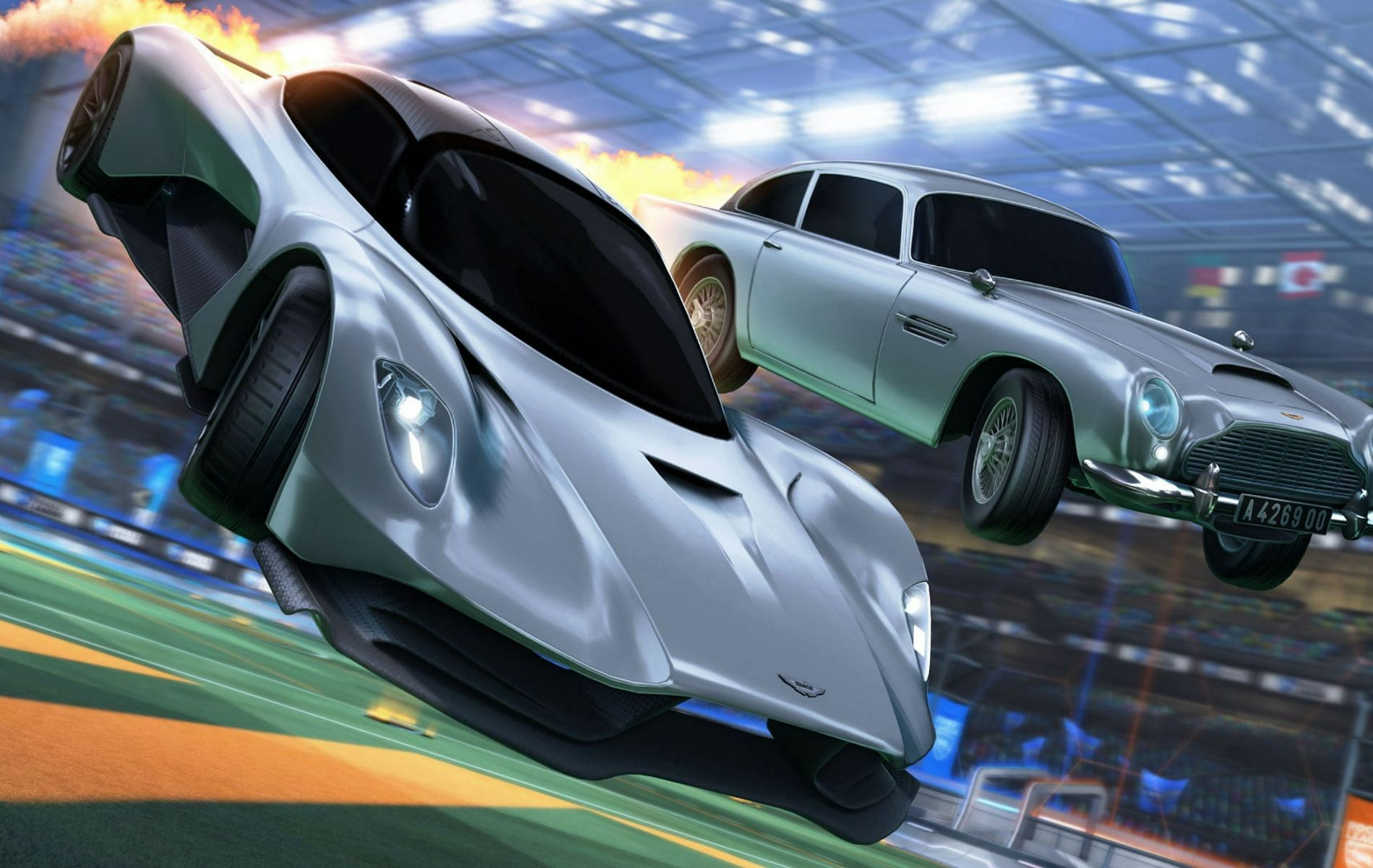 Rocket League patch 2.18 brings James Bond&#039;s car (Image via Epic Games)