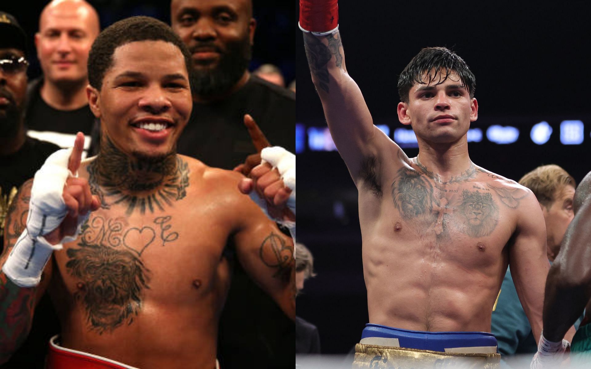 Gervonta Davis (left) and Ryan Garcia (right) (Image credits Getty Images)