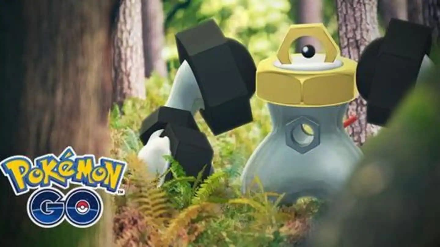 A promotional image for when Melmetal arrived in Pokemon GO (Image via Niantic)