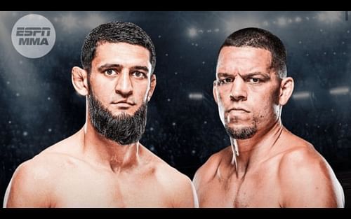 Khamzat Chimaev (L) and Nate Diaz (R) [Image Courtesy: @khamzatchimaev on Instagram]