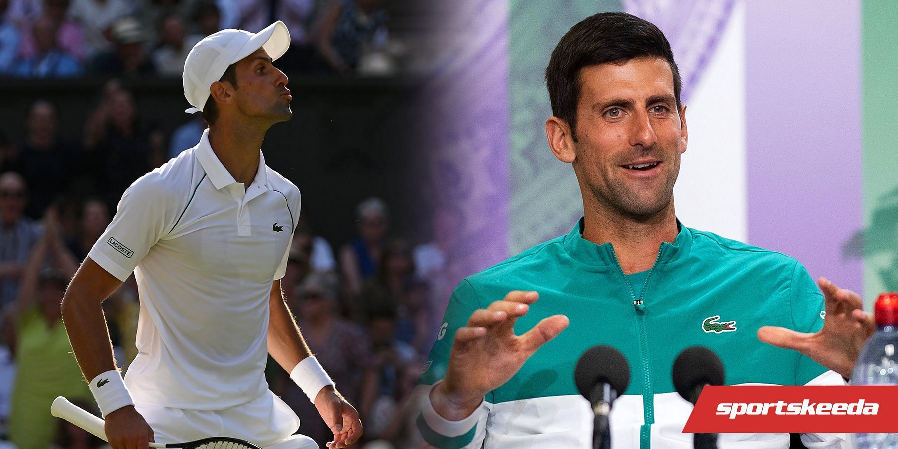 After his Wimbledon semifinal win, Novak Djokovic turned to the crowd and blew a kiss at the fans.