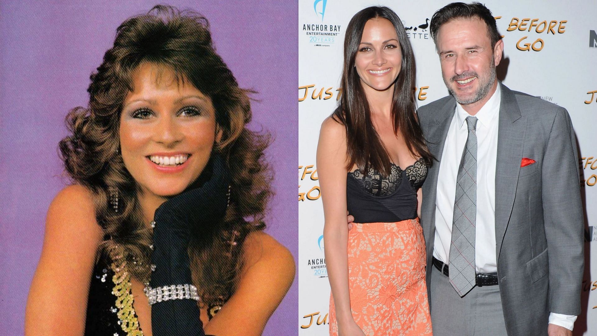 Miss Elizabeth (left) and David Arquette with his wife, Christina McLarty (right)