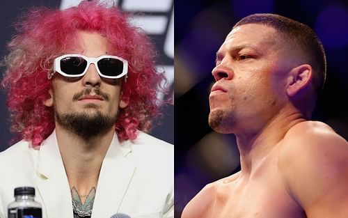 Sean O'Malley (left) and Nate Diaz (right) (Images via Getty)