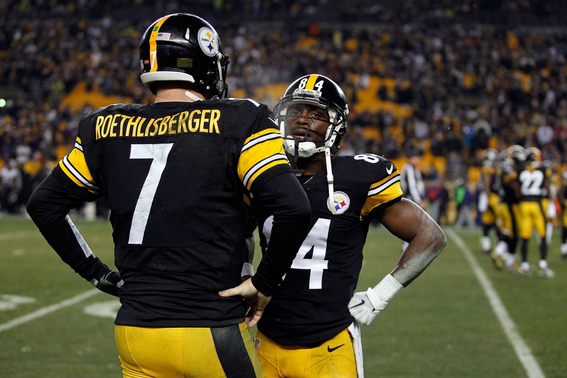 Pittsburgh Steelers Ben Roethlisberger and Antonio Brown