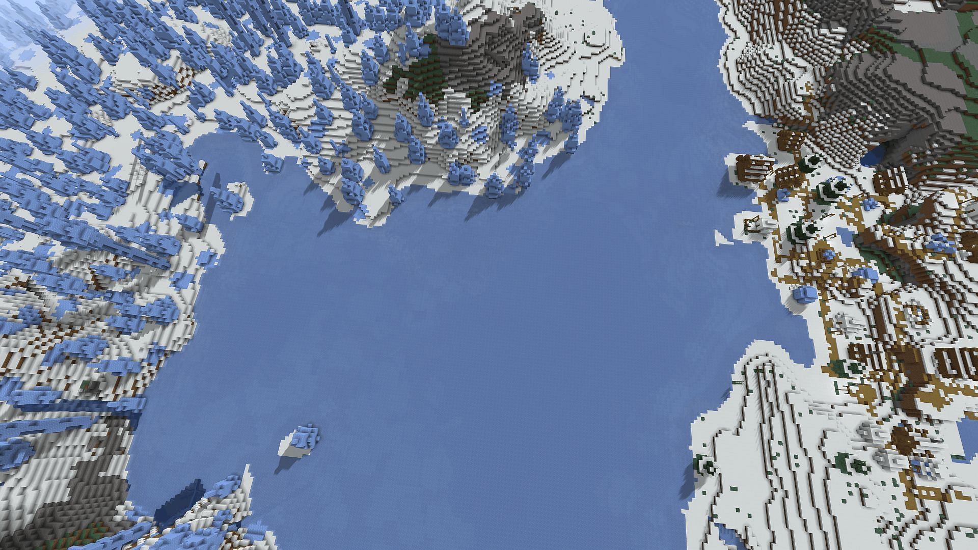 A frozen river biome (Image via Minecraft)