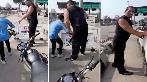 The Great Khali gets into a confrontation at a toll plaza