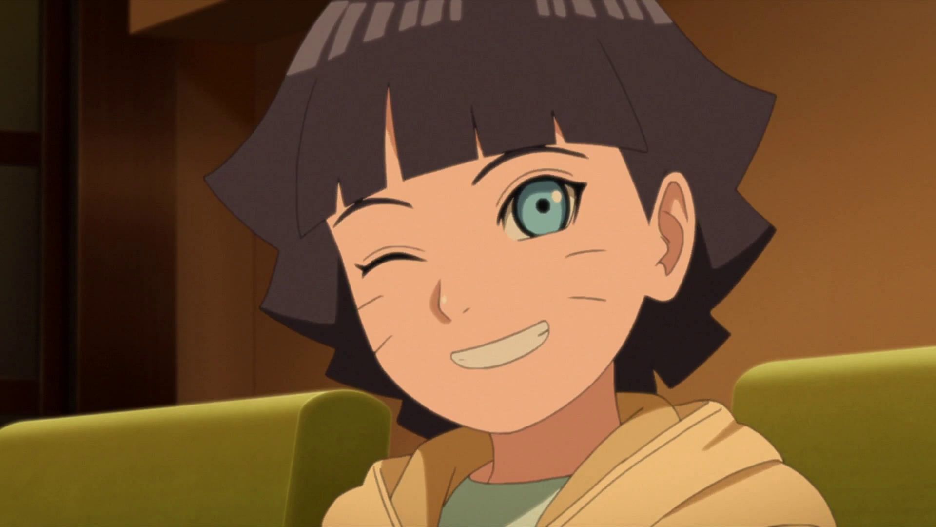 A young Himawari seen in the anime series (Image via Studio Pierrot)