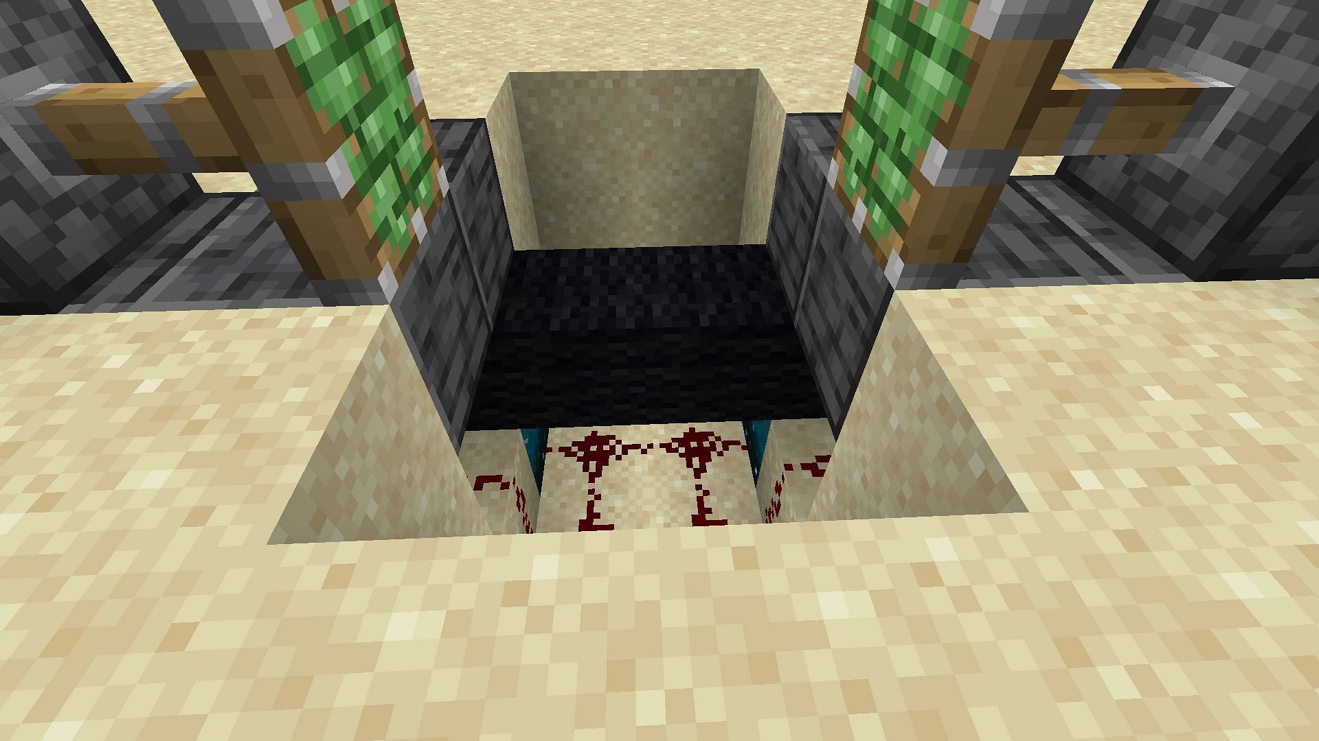 The wool placed over the sculk sensors (Image via Minecraft)