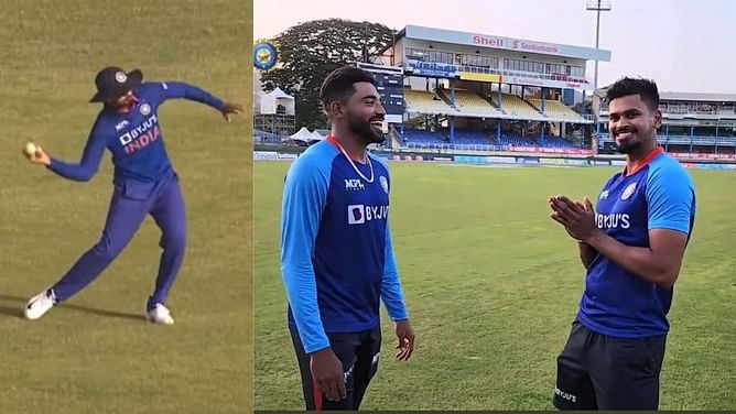 "The crowd was teasing me, saying "drop a catch""- Shreyas Iyer on reason for his dance moves during 1st IND vs WI ODI