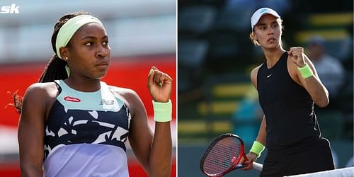 Coco Gauff and Anhelina Kalinina