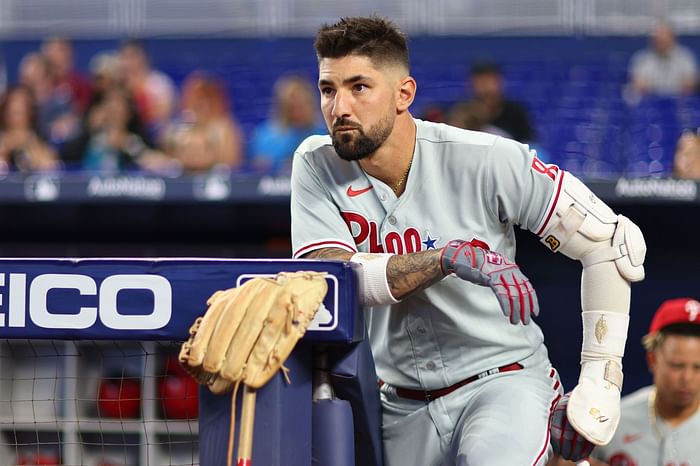 Nick Castellanos' first hit with Phillies comes during on-air DUI apology