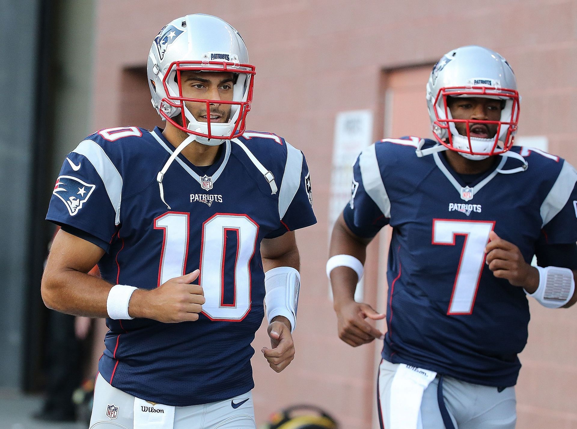 Jimmy Garoppolo and Jacoby Brissett