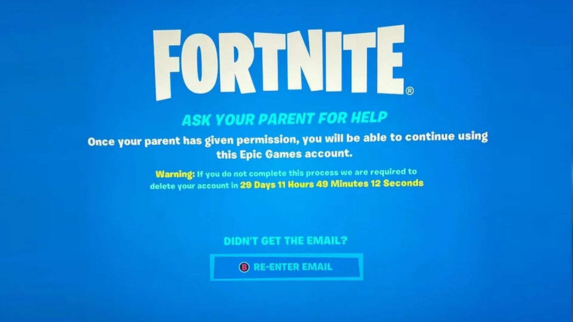 Epic Games is deleting Fortnite accounts (Image via Epic Games)