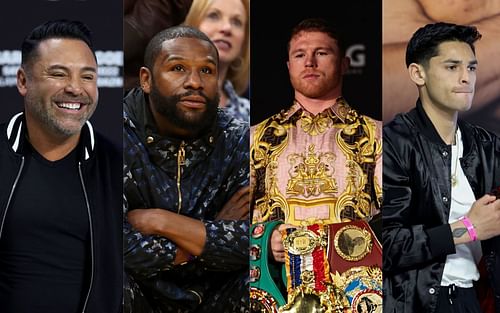 Oscar De La Hoya, Floyd Mayweather, Canelo Alvarez, and Ryan Garcia 