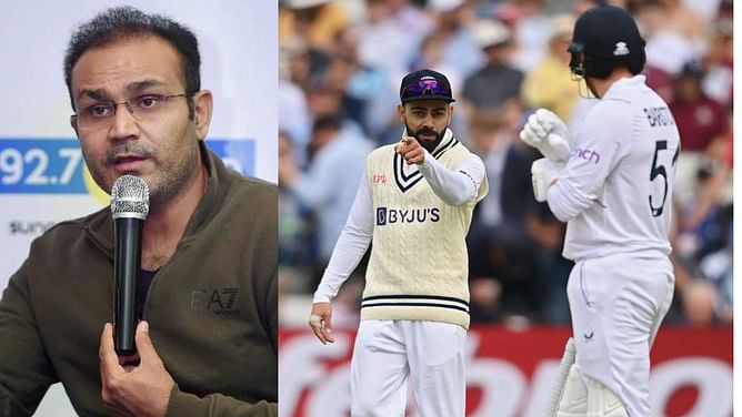 "Pant banwa diya bewajah sledge karke" - Virender Sehwag slams Virat Kohli for argument with Jonny Bairstow in 5th Test vs ENG