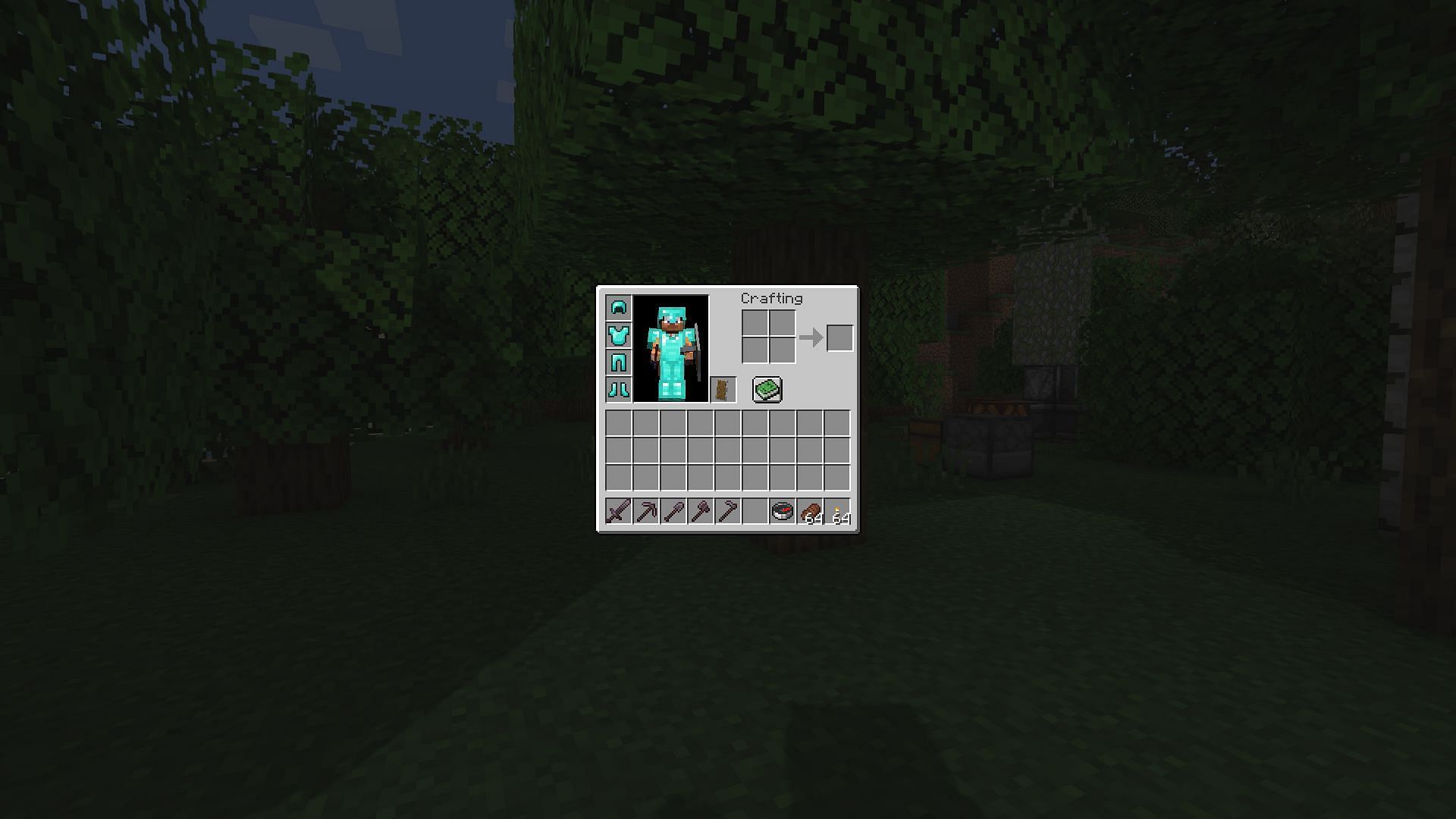 A player with an inventory they would not want to lose (Image via Mojang Studios)