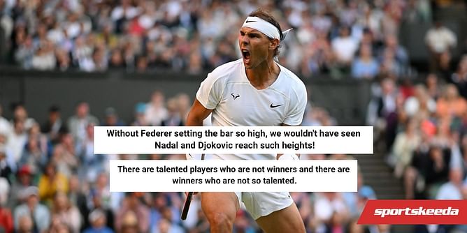 "Sounds like he is having a go at Federer" - Tennis fans react to Rafael Nadal's definition of 'talent'