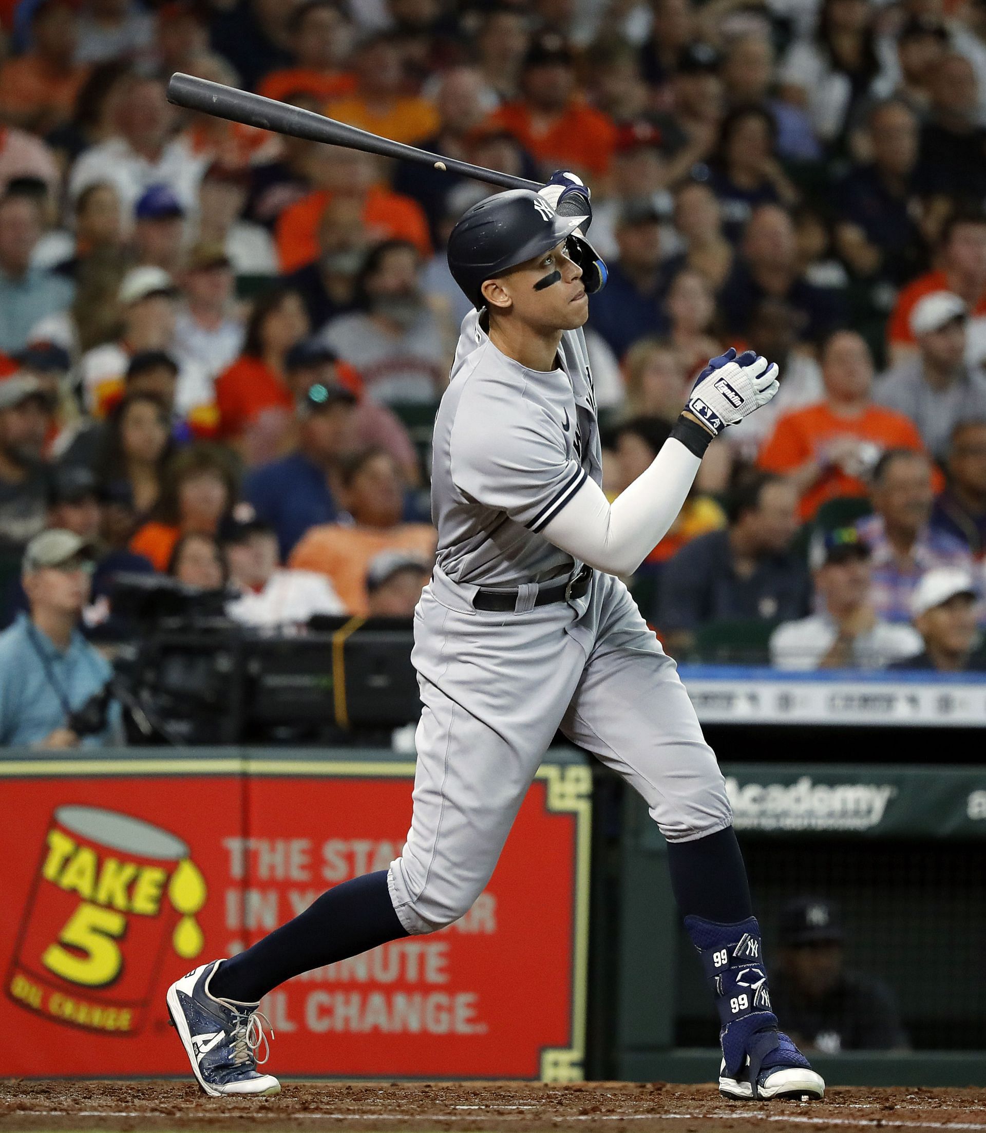 Aaron Judge at bat, New York Yankees v Houston Astros
