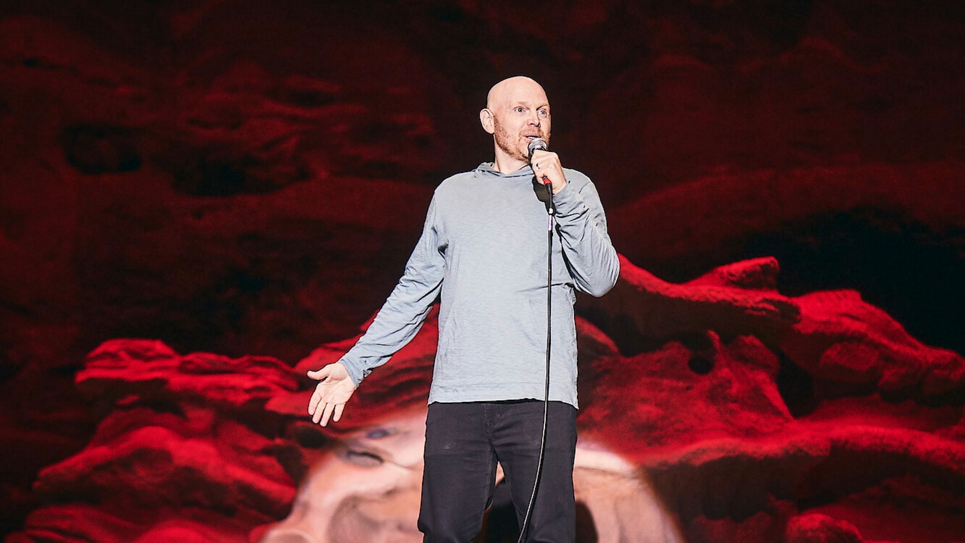 A still from Bill Burr: Live at Red Rocks (Image via Netflix)