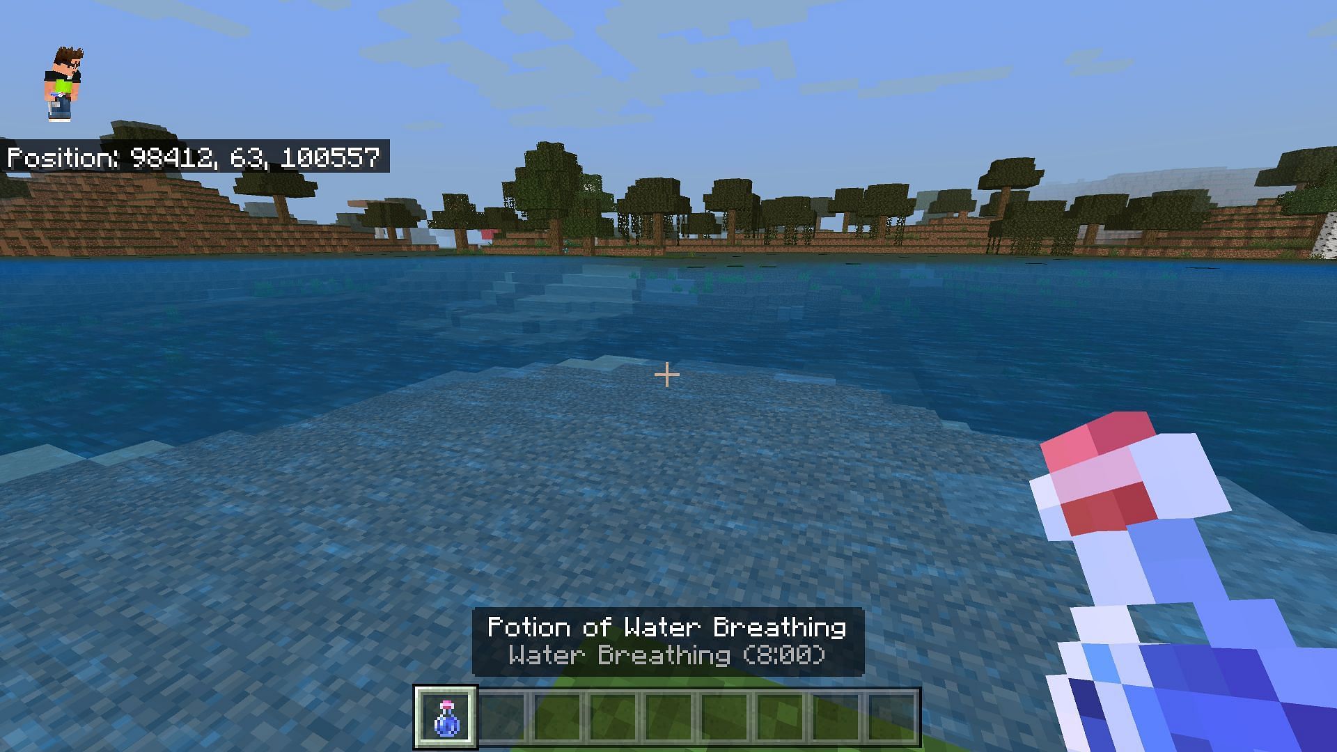 Potion of Water Breathing with eight minutes of duration (Image via Mojang)
