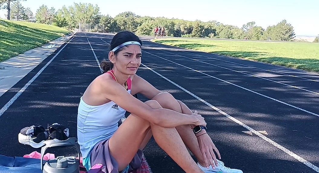India&rsquo;s Parul Chaudary relaxing after her Friday practice session in Colorado Springs. Photo credit: Navneet Singh
