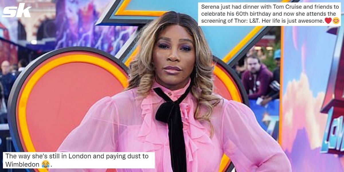 Tennis fans react to Serena Williams attending the premiere of Thor: Love and Thunder