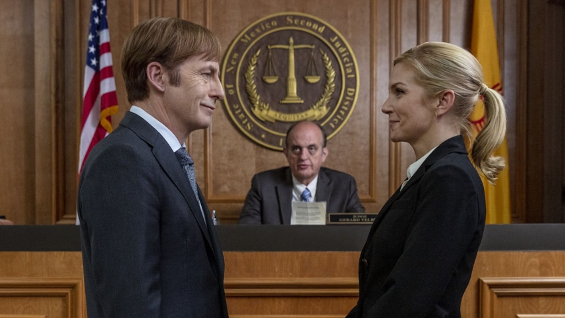 Saul Goodman and Kim Wexler getting married (Image via Greg Lewis/AMC/Sony Pictures Television)