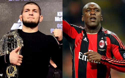 Khabib Nurmagomedov (left) and Clarence Seedorf (right)