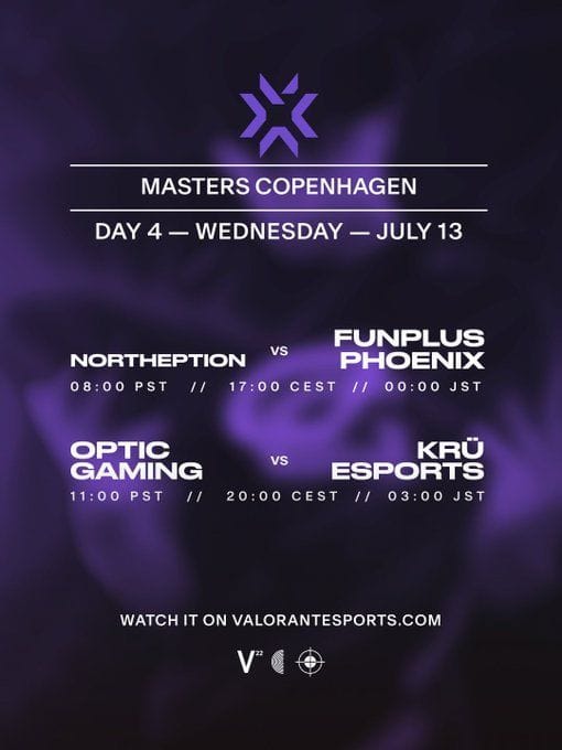 KRU Esports vs OpTic Gaming VCT Stage 2 Masters Copenhagen GroupA