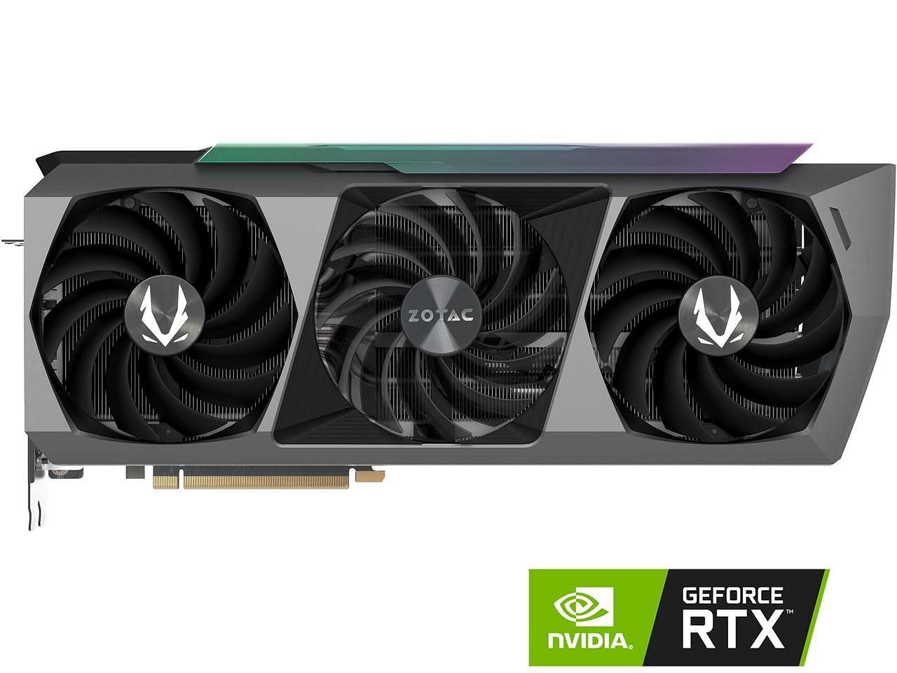 The ZOTAC GAMING GeForce RTX 3090 Ti AMP Extreme Holo 24GB card (Image via ZOTAC)