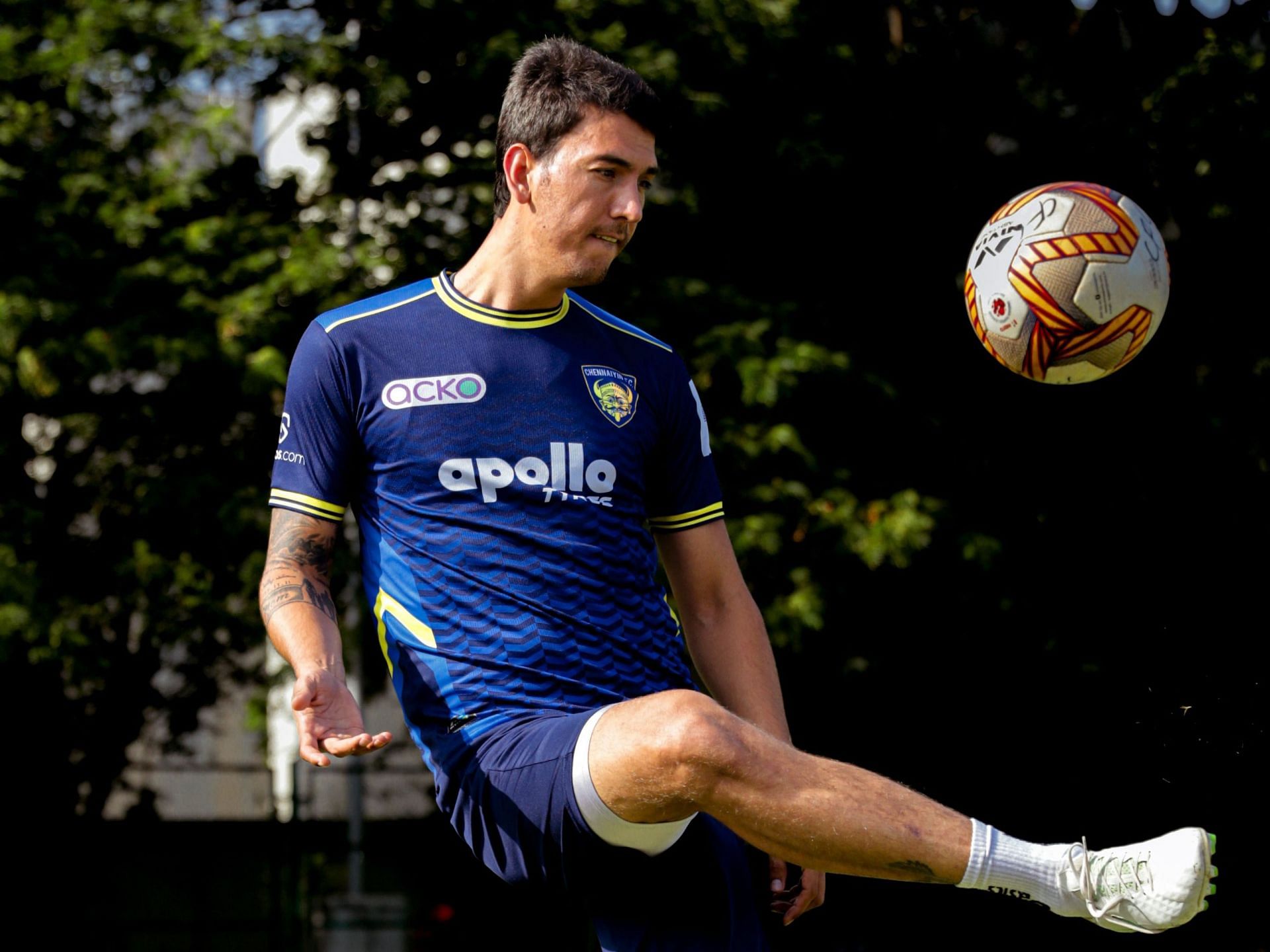 Vafa Hakhamaneshi pictured during a Chennaiyin FC training session. [Credits: CFC]