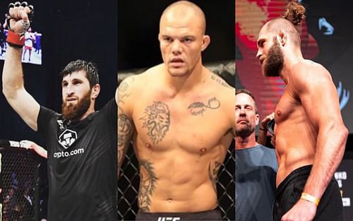 Magomed Ankalev (left), Anthony Smith (middle), and Jiri Prochazka (right [Images Courtesy: @ankalaev_magomed, @lionheartasmith, and @jirkaprochazka on Instagram]