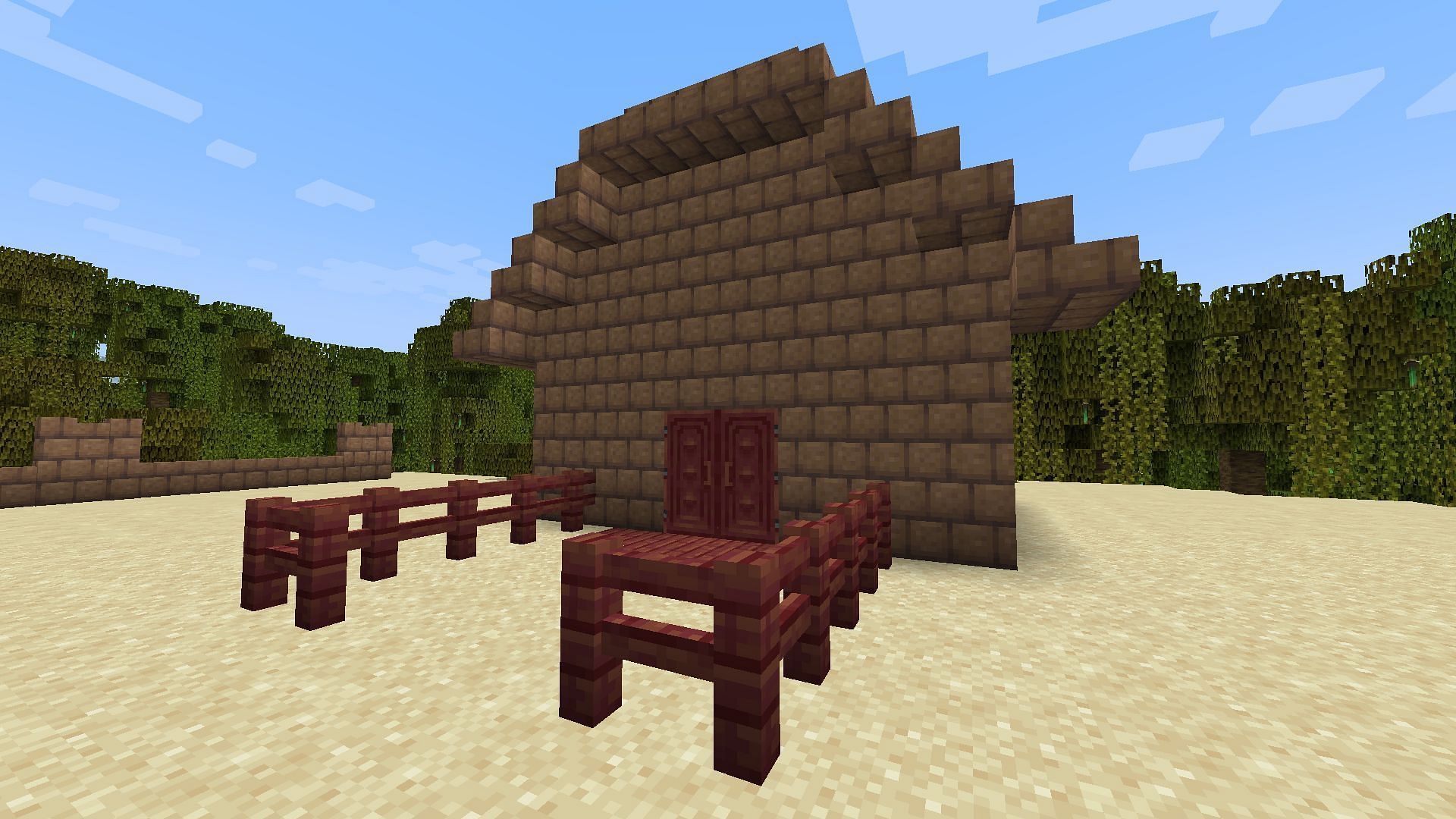 Mud bricks can be used to build huts (Image via Minecraft 1.19 update)