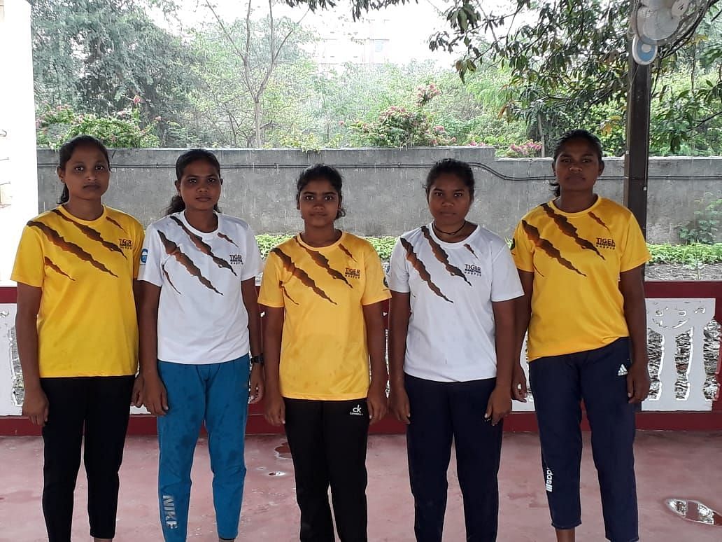 Tribal girls have been training in Nagpur under Amit Samarth. (Pic credit: Miles N Milers Sports Academy)