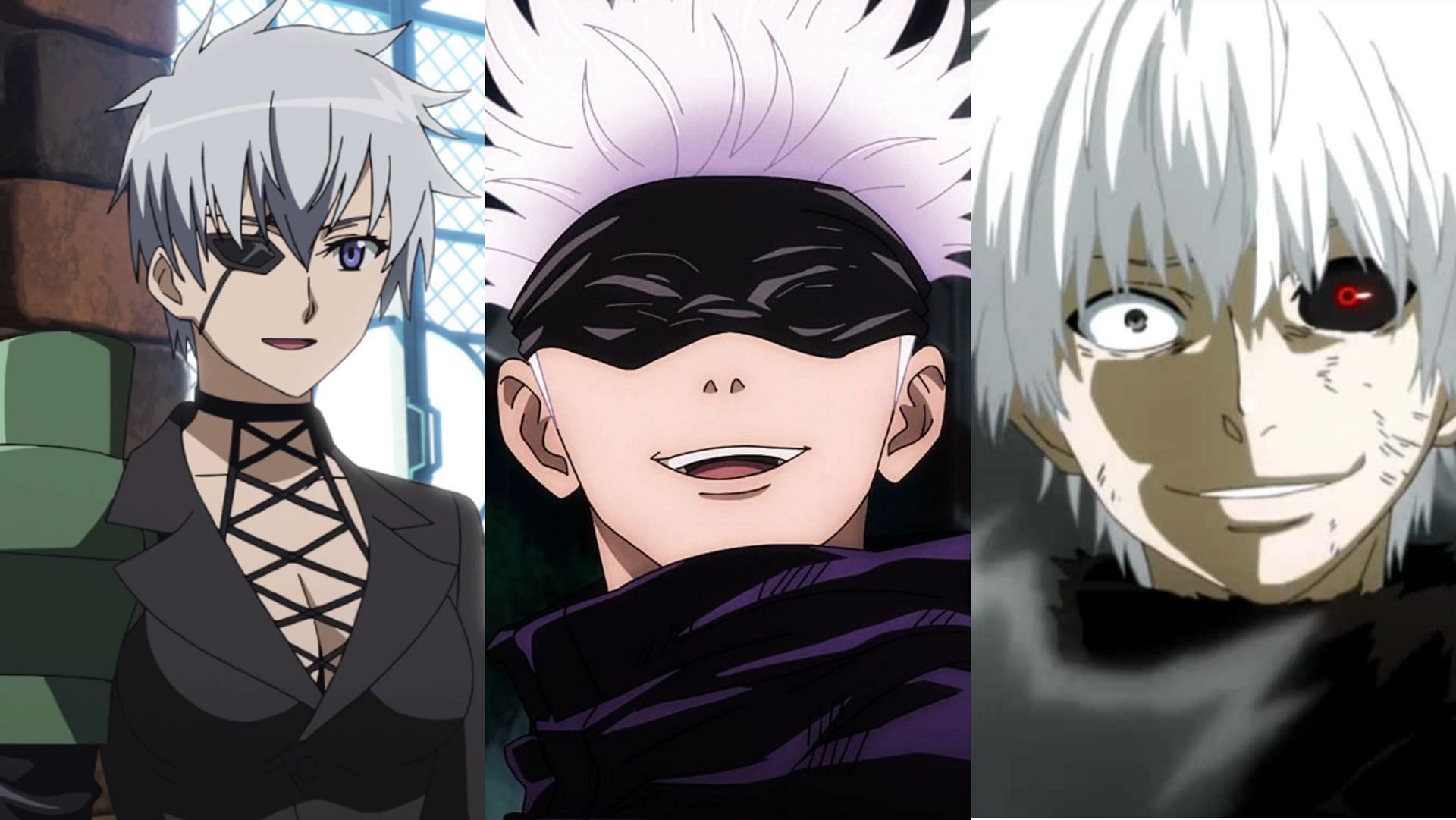 Black and white hair characters